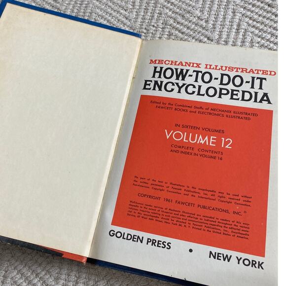 Mechanix Illustrated How-To-Do-It Encyclopedia Volume 12 1961 Golden Press Book - Picture 3 of 4